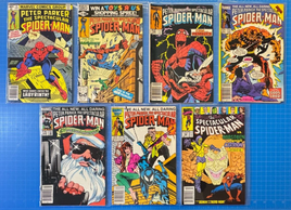 Lot of 7 Peter Parker Spectacular Spider-Man comics Marvel 4.0-7.5