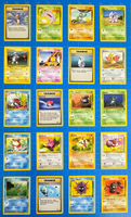 40 Lot Vintage Pokémon TCG Cards NM-LP All Unique Fossil / Jungle / Base Set 1/2