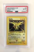 Graded PSA 8 NM-MT - Zapdos 20/130 Holo - 2000 Pokemon Base Set II 2 TCG