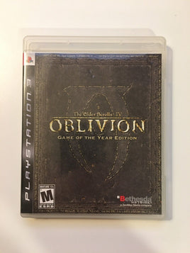 Elder Scrolls IV Oblivion Game Of The Year PS3 PlayStation 3, 2007 CIB Complete