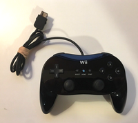 Official OEM Black Wii Classic Controller Pro Black [RVL-005] Tested - US Seller