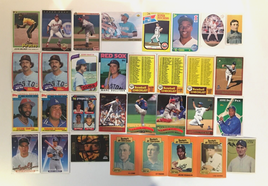Assorted MLB Baseball Cards ( Topps, Upper Deck) Lot of 32 Cards/Tobacco/Sticker