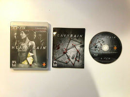 Heavy Rain PS3 (Sony PlayStation 3, 2010) Sony - Complete In Box - US Seller