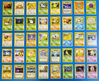 40 Lot Vintage Pokémon TCG Cards NM-LP All Unique Base Set / Set 2 / Jungle