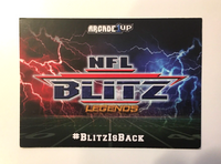 Arcade1UP NFL Blitz Legends Cap Hat & Card - Rare - Only 1,000 Made - US Seller