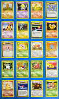 40 Lot Vintage Pokémon TCG Cards NM-LP All Unique Fossil / Jungle / Base Set 1/2