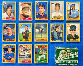 Lot Of 128 1987 Topps Traded Baseball Cards - Gradable