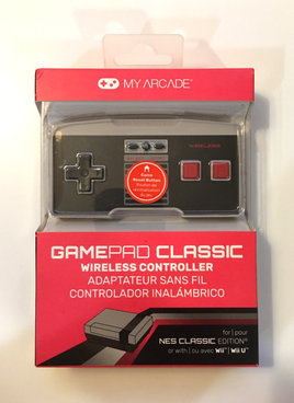 My Arcade GamePad Classic Wireless Controller for NES Classic Edition New Sealed