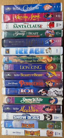 16 Unique VHS Disney Tapes Masterpiece / Diamond / Pixar / Disney Family Kids