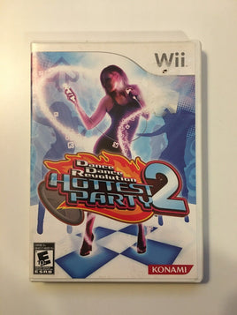 Dance Dance Revolution Hottest Party 2 (Nintendo Wii, 2008) Konami CIB Complete