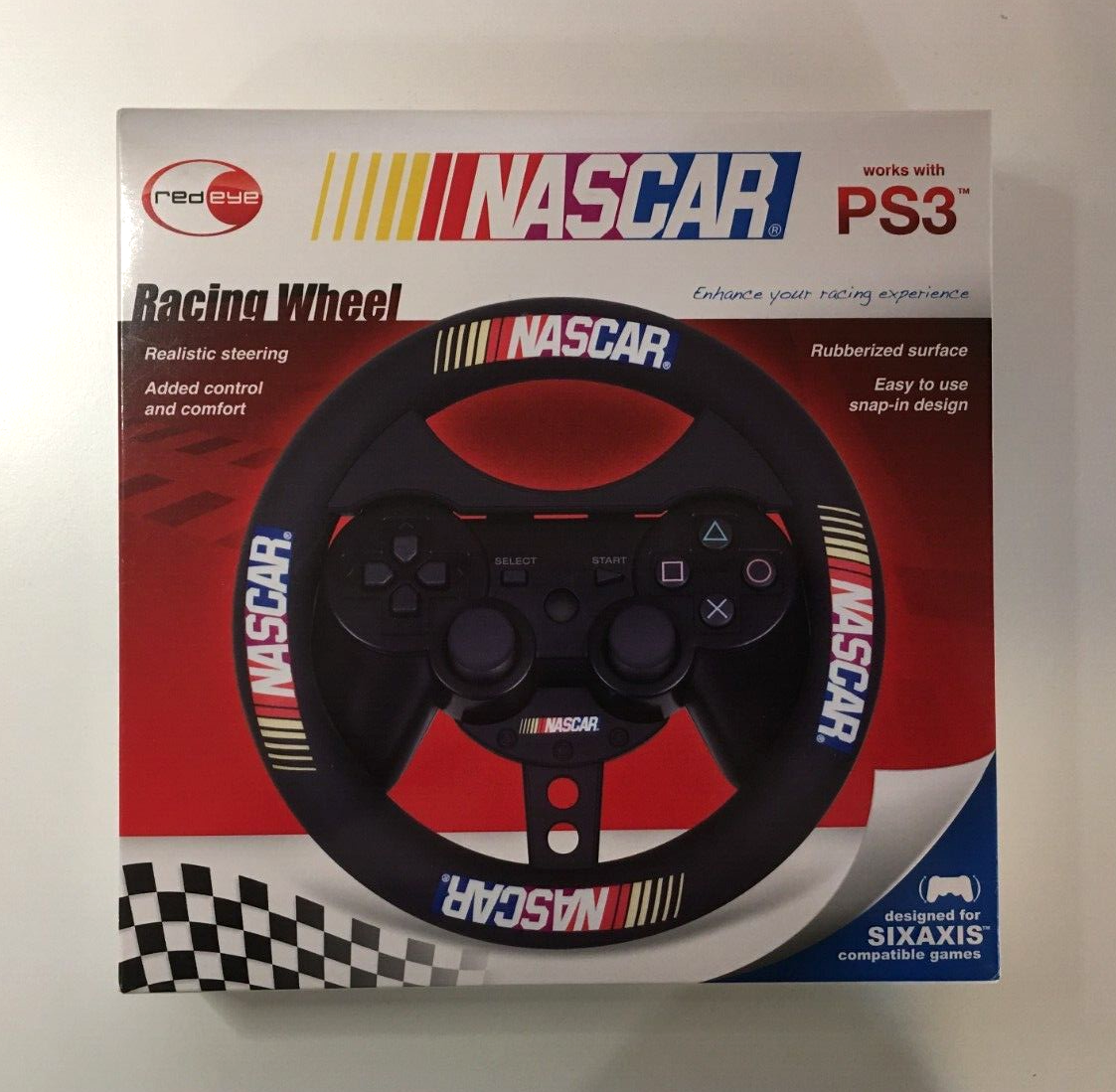 Redeye PS3 Nascar Racing Wheel For SIXAXIS Compatible Games New