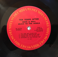 Ten Years After ‎-Rock & Roll Music to the World 1972 Columbia Vinyl LP KC 31779