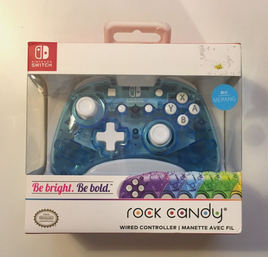 Nintendo Switch Rock Candy Wired Video Game Controller - Blu Merang - New Sealed