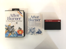 After Burner (Sega Master System, 1988) CIB Complete w/Manual Tested - US Seller