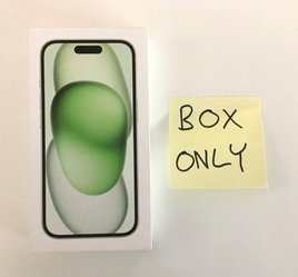 Apple iPhone 15 MTM83LL/A Green 128GB - Empty Box Only w/ Booklet/Sticker
