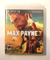 Max Payne 3 for PS3 (Sony PlayStation 3, 2012) Rockstar Games - Disc & Box