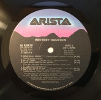 Whitney Houston: Self Titled LP Vinyl Record (Black Vinyl) 1985 Arista AL8-8212