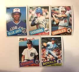 1985 Topps Baseball Cards - Lot of 5 Baseball Cards - MLB - US Seller