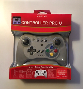 NEXiLUX Wireless Pro Controller Gamepad Compatible with Nintendo Wii U Gray New
