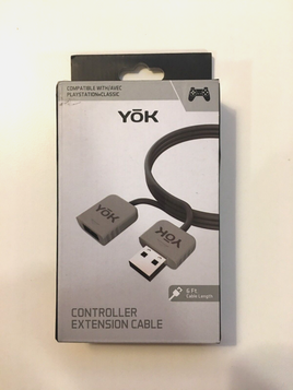 YOK 6 Ft Controller Extension Cable Cord Compatible w AVEC Playstation Classic