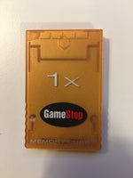 GameCube Memory Card Memory Cube 1x from GameStop 2004 [Orange] US Seller