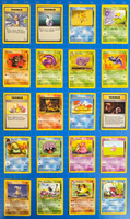 40 Lot Vintage Pokémon TCG Cards NM-LP All Unique Fossil / Jungle / Base Set 1/2