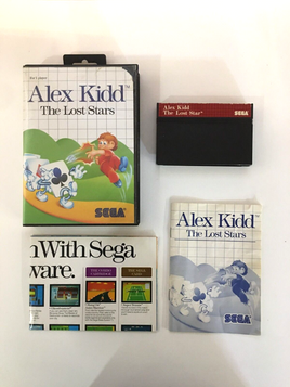 Alex Kidd The Lost Stars (Sega Master System, 1988) CIB Complete w/Poster