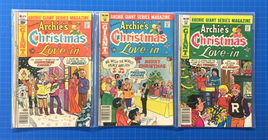 Lot of 4 Archie's Christmas Love-in 1978-80 Archie Group - Bronze Age Vintage