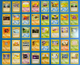 40 Lot Vintage Pokémon TCG Cards NM-LP All Unique Fossil / Jungle / Base Set 1/2