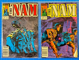 Lot of 2 Marvel Magazine 1987 Comics The 'NAM Magazine Issues 6, 10