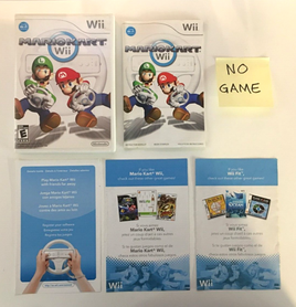 Mario Kart (Nintendo Wii, 2008) Box, Manuals & Inserts Only - No Game Disc