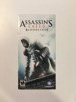 Assassin's Creed: Bloodlines (Sony PSP, 2009) Manual Only, No Game - US Seller