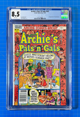 Archie's Pals 'N' Gals #161 (1982) Archie Comic Group - Graded CGC 8.5 VF+