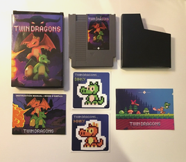Twin Dragons [Homebrew] by Broke Studios For Nintendo NES (2017) CIB Complete