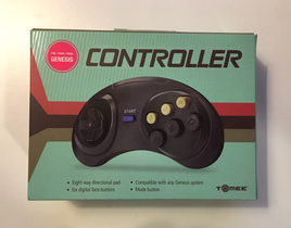 Tomee Controller For Sega Genesis System - 6 Digital Face Buttons / Mode Button