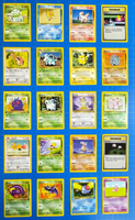 40 Lot Vintage Pokémon TCG Cards NM-LP All Unique Fossil / Jungle / Base Set 1/2