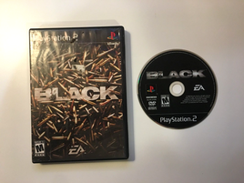 Black [Black Label] (Sony PlayStation 2, 2006) EA - Box & Game Disc, No Manual