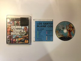 Grand Theft Auto V 5 PS3 (Sony PlayStation 3, 2013) Rockstar - Box, Map & Disc