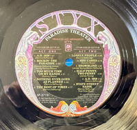 Styx: Paradise Theatre ~Early Holo Etch Press (1980, A&M Records) Gatefold