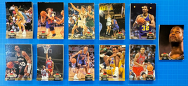 1992-93, TOPPS STADIUM CLUB, NBA Basketball, Lot of 105 Trading Cards