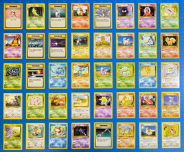 40 Vintage Pokémon TCG Cards Collection Lot NM-LP All Unique Base Set / Set 2