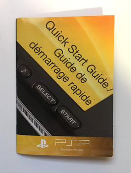 Sony PSP Quick Start Guide Poster Insert For PlayStation Portable - Manual Only